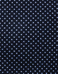 Patrick Hellmann Collection Navy Blue Tie With light Blue Dots 100% Wool thumbnail 1